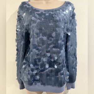 New Medium Women’s Sweater, Cowgirl Blue